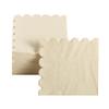 200 Pack Cocktail Napkin 2-Ply Scalloped Edged Dessert Napkins Folded 5 x 5 Inches Disposable Napkins for Dinner Wedding Birthday Party Bridal Anniversary Reception Event (Milky-White) view 4