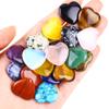 10PCS Natural Heart Crystals Love Shaped Pocket Polished Stones Heart Healing Crystal Stones for Gifts Chakra Reiki Yoga Meditation Relief Anxiety Stress(Assorted) view 1