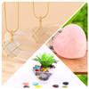 10PCS Natural Heart Crystals Love Shaped Pocket Polished Stones Heart Healing Crystal Stones for Gifts Chakra Reiki Yoga Meditation Relief Anxiety Stress(Assorted) view 3
