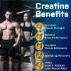 Creatine Monohydrate Gummies, Creatine for Women & Men, Pre Workout Creatine Monohydrate Gummies with Taurine, Vitamin B6 & B12 for Muscle, Strength, Energy, Endurance, Vegan, Organic, 60 Count view 4