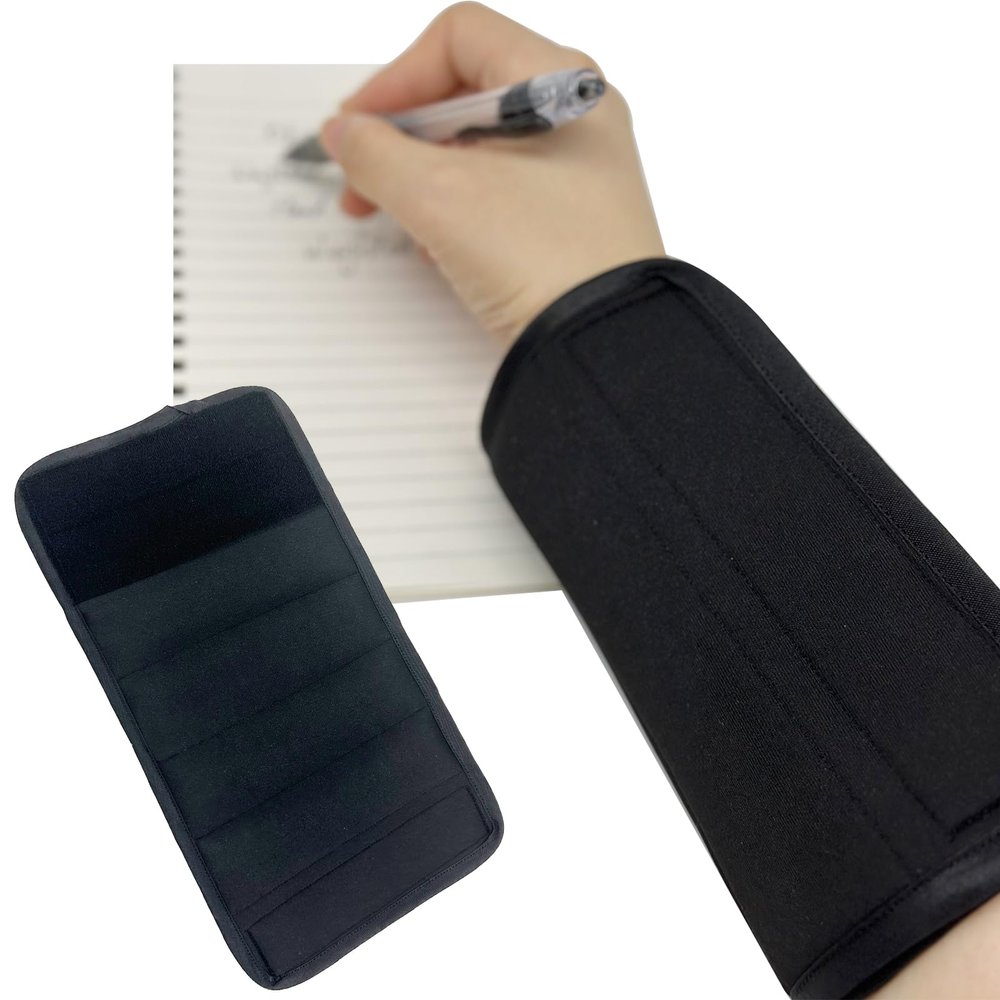 Okueejur 1PCS Wrist Weights for Tremors Hand Weighted Utensils for Hand Tremors Perfect Writing Weights & Hand Strengthening Tools for Parkinsons Essential Tremors Patients (1Pcs-1LB)