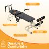Traction Bed Neck Stretcher 4.8-6FT Folding Therapy Massage Bed Table Back Stretch Bench Body Stretching Device for Cervical Vertebra Spine Lumbar Leg Traction view 3