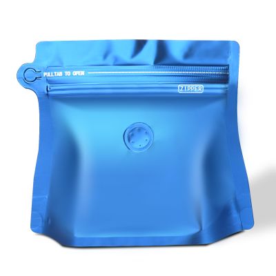 16oz 1lb 60pcs Coffee Bags with Valve,Vented Coffee Bag Barrier Bags Store Bags Coffee Packaging Coffee Storage Pouches Stand-up Bags for Food Diamond Shaped Need to Use Heat Sealing MachineBlue