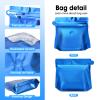 16oz 1lb 60pcs Coffee Bags with Valve,Vented Coffee Bag Barrier Bags Store Bags Coffee Packaging Coffee Storage Pouches Stand-up Bags for Food Diamond Shaped Need to Use Heat Sealing MachineBlue view 4
