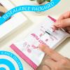Threlaco 6 Pack 120 Count Breast Pump Wipes Quick Clean and Irritant Free Resealable Convenient Breast Pump Cleaning Wipes Hygienic Breastfeeding Supplies(Pink) view 3