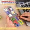 3 Pcs DIY Travel Pill Organizer with Labels Pocket Pharmacy, 3 Pill Box & 420 Medicine Labels, Portable Travel Essentials Mini Pill Container 7 Day Pill Case Storage Vitamin Fish Oil (Set B) view 3
