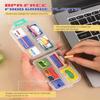 3 Pcs DIY Travel Pill Organizer with Labels Pocket Pharmacy, 3 Pill Box & 420 Medicine Labels, Portable Travel Essentials Mini Pill Container 7 Day Pill Case Storage Vitamin Fish Oil (Set A) view 3
