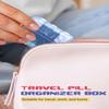 3 Pcs DIY Travel Pill Organizer with Labels Pocket Pharmacy, 3 Pill Box & 420 Medicine Labels, Portable Travel Essentials Mini Pill Container 7 Day Pill Case Storage Vitamin Fish Oil (Set A) view 4