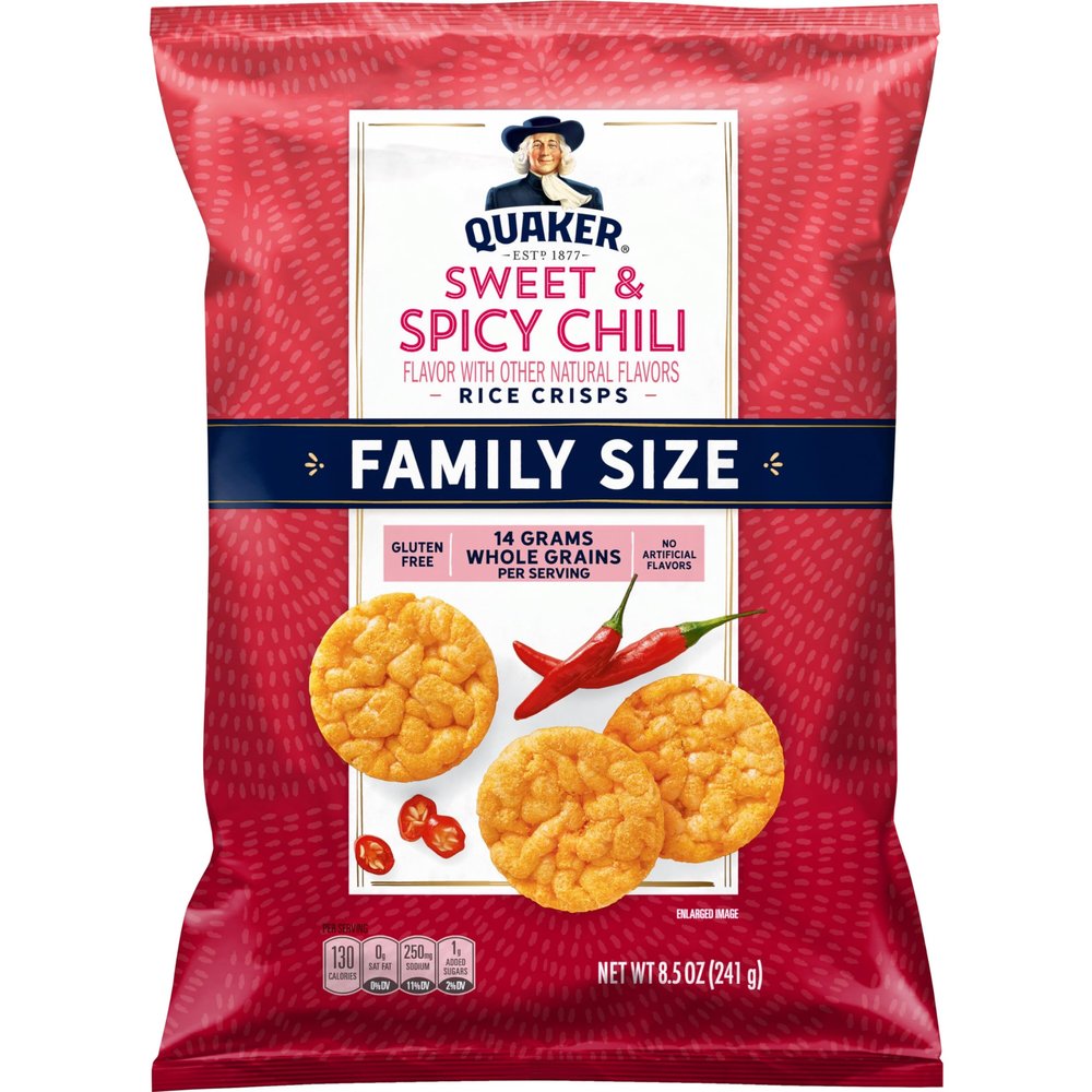 Quaker Rice Crisps, Sweet & Spicy Chili, Gluten Free, 8.5 Oz