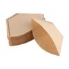 100pcs Wood Paper Coffee Filter Papers Cups Brewer Strainer Dripper, Enjoy Flavorful Coffee at Home or Office, Can Filter 2-4 Cups Universal Coffee Filters Brown view 1