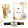 Boba Snob Boba Tea Maker Kit with Organic Ceremonial Tea, Tumbler, Two Stainless Steel Straws, Bamboo Whisk, Teaspoon, and Tapioca Pearls (Small Matcha) view 2