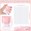 Dansib 300 Pieces Feminine Wipes Individually Wrapped Women Travel Size Bulk Unscented Intimate Wipes Mild Private Parts Ph Balanced for Travel Bathroom Toilet Daily(Pink) view 2