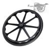 2Pcs 20 Inch Replacement Wheelchair Wheels For Walkers, Wheelchair Wheels Replacement With Bearings, Non-Slip Puncture Proof Polyurethane Solid, Reinforced Nylon Hub, Bearing: 12mm (Color : view 1