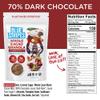 Blue Stripes Whole Cacao Granola - Gluten Free 70% Dark Chocolate Granola for Cereal, Oatmeal, Yogurt, 5g Protein Per Serving, Source of Fiber, Vegan, Low Sugar - Dark Chocolate, 8 oz Bag (3 Pack) view 3