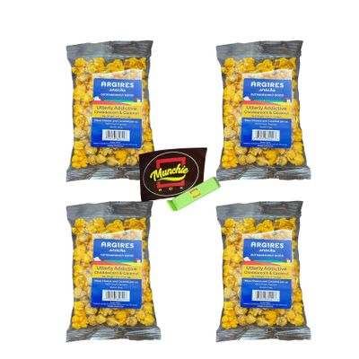 Argires Chicago Popcorn - Big Bags - Chicago Snack House (4, Cheddar & Caramel Mix)