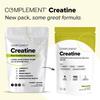 Complement Creatine Monohydrate Micronized Powder for Women and Men (5g, 60 Servings) Pre Workout, Post Workout, Muscle Recovery, Brain Health, Longevity- Vegan, Unflavored view 2