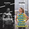 Complement Creatine Monohydrate Micronized Powder for Women and Men (5g, 60 Servings) Pre Workout, Post Workout, Muscle Recovery, Brain Health, Longevity- Vegan, Unflavored view 3