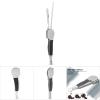 Wood Pipe 2Pcs Stainless Steel Pipe Tool 3 in 1 Folding Pocket Blade Multi Function Pipe Tamper Tool for Clean Pipe (Black Wood) view 2