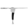 Wood Pipe 2Pcs Stainless Steel Pipe Tool 3 in 1 Folding Pocket Blade Multi Function Pipe Tamper Tool for Clean Pipe (Black Wood) view 4