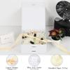 BoxSkivra Small Gift Boxes with Lids 5 Pack 6X6X3 Inch White Gift Box with Ribbon Foldable Gift Boxes for PresentsAnniversary GiftsBridesmaid Proposal BoxShredded Paper Filler & Cards view 2