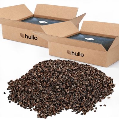 Hullo Buckwheat Hulls for Pillows & Refill, 20 lb Pillow-Grade Fill Grown & Milled in USA