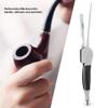 ZJchao Pipe Cleaning Tool, 3 in 1 Stainless Steel Pipe Tool Folding Pocket Blade Multifunction Pipe Tamper Tool Pipe Scraper Nozzle Cleaner Tamper Tool Set for Easy Cleaning (Black Wood) view 2