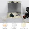 BoxSkivra Large Silver Gift Box With Ribbon - 13x9x4 Inch With Lid, Magnetic Closure, Collapsible, Luxury for Wedding Gifts - Includes Shredded Paper Filler & Card view 2