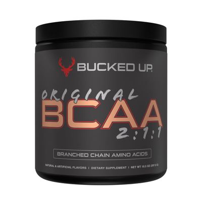 Bucked Up Original BCAA 2:1:1 Branched Chain Essential Amino Acids - Supplement Powder - | 100% Pure 2:1:1 Instantized Formula | Pre/Post Workout | 30 Servings | (Apple Jacked Flavor)