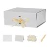 BoxSkivra Large Gift Boxes with Lids 5 Pack 13X11X5.3 Inch Large Silver Gift Box with Shredded Paper for Christmas Gift Box for Presents Groomsman Proposal Box view 1