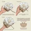 Biodegradable Urn for Water and Ground Burial  Small (Infant) | Eco-Casting Material | Includes Ashes Bag, Dried Flower Confetti & QR Certificate  Beige view 3