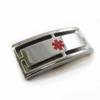 My Identity Doctor - Custom Engraved Replacement Medical ID Tag for Leather Medical Alert Band, 316L Stainless Steel view 1