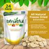 bfruitful Freeze-Dried Banana Snacks, Freeze Dried Fruit Bites, Vegan, No Sugar Added, Non GMO, Kosher, Crunchy Fruit Snacks for Kids & Adults, 0.56 oz Single-Serve Packs, 24 Count view 2