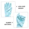 FOMIYES 2pairs Rubber Dish Washing Gloves for Housework Flocked Lining and Flexible Cleaning Gloves and for Kitchen and Laundry Tasks view 2