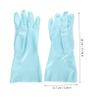 FOMIYES 2pairs Rubber Dish Washing Gloves for Housework Flocked Lining and Flexible Cleaning Gloves and for Kitchen and Laundry Tasks view 3