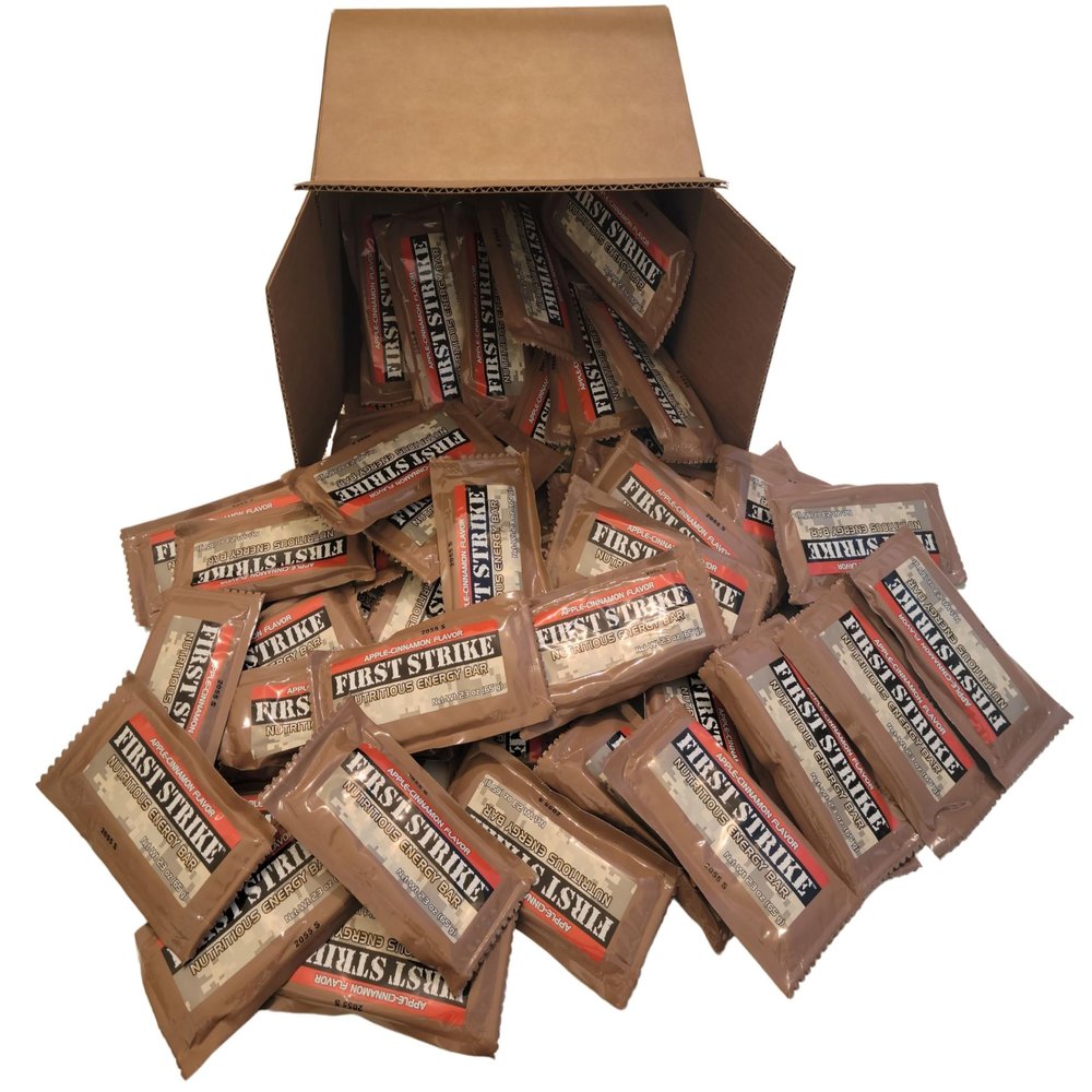 First Strike Bar, Apple-Cinnamon Flavor - Full Size (2.3 oz.) Nutritious Energy Bar (48)