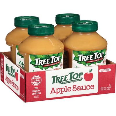 NineLife Basics Tree Top Original Applesauce, 47.8 oz (pack of 4)