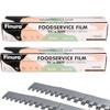 Finura Foodservice Plastic Wrap Film, Serrated Cutter, BPA Free, Antifog, Optimum Cling, Microwave and Freezer Safe, Commercial Use 8000 ft (sq. ft.) (24 in x 2000 ft) (Pack of 2) view 1