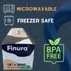 Finura Foodservice Plastic Wrap Film, Serrated Cutter, BPA Free, Antifog, Optimum Cling, Microwave and Freezer Safe, Commercial Use 8000 ft (sq. ft.) (24 in x 2000 ft) (Pack of 2) view 2