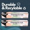 Finura Foodservice Plastic Wrap Film, Serrated Cutter, BPA Free, Antifog, Optimum Cling, Microwave and Freezer Safe, Commercial Use 8000 ft (sq. ft.) (24 in x 2000 ft) (Pack of 2) view 3