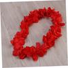 STOBAZA 4pcs Ruffled Silk Flower Hawaiian Leis Wreath Headband Flower Garland Crown for Aloha Party Decorations view 2