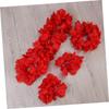 STOBAZA 4pcs Ruffled Silk Flower Hawaiian Leis Wreath Headband Flower Garland Crown for Aloha Party Decorations view 4
