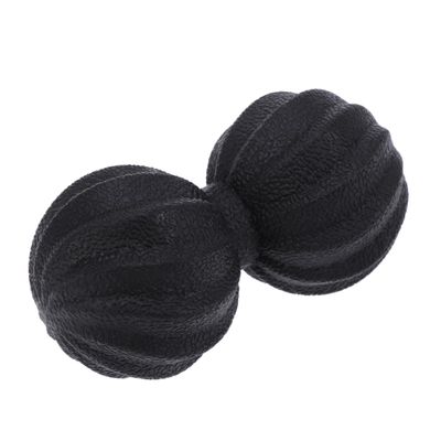 TOVINANNA TPE Peanut Massage Ball for Full Body Therapy Deep Tissue Relief and Myofascial Release Yoga Back Neck and Muscle Recovery Black
