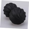 TOVINANNA TPE Peanut Massage Ball for Full Body Therapy Deep Tissue Relief and Myofascial Release Yoga Back Neck and Muscle Recovery Black view 2