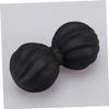 TOVINANNA TPE Peanut Massage Ball for Full Body Therapy Deep Tissue Relief and Myofascial Release Yoga Back Neck and Muscle Recovery Black view 3