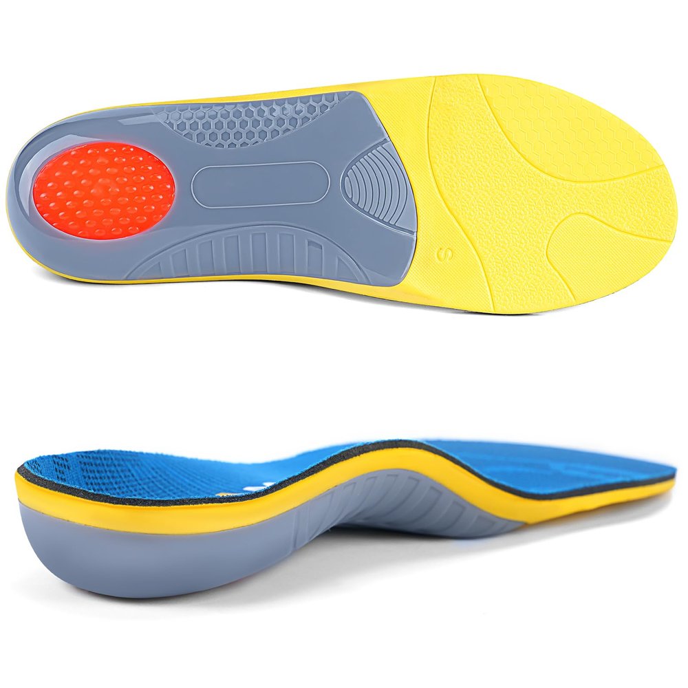 Arch Support Inserts for Plantar Fasciitis Shoe Insoles for Men Women Orthotics Relief of Flat Feet Arch Heel Pain Fatigue (Men 6-6 1/2 | Women 8-8 1/2-(250mm),Blue)