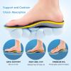 Arch Support Inserts for Plantar Fasciitis Shoe Insoles for Men Women Orthotics Relief of Flat Feet Arch Heel Pain Fatigue (Men 6-6 1/2 | Women 8-8 1/2-(250mm),Blue) view 2