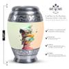 PARUHAS Large Astronaut Space Clouds Urn for Human Ashes - Mom & Dad Urns for Human Ashes - Cremation Urn for Adults - Urns for Ashes Large (Size 10Inch)- Funeral Urns for Ashes- view 2