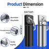 2 Pack Small Pocket Pill Box Keychain, Portable Mini Aluminium Alloy Pill Organizer Case Container for Purse, Waterproof Metal Pill Holder Medicine Bottle for Outdoor Camping Travel (Black & White) view 2
