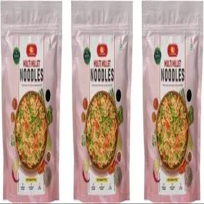 Orgabliss Multi Millet Noodles | Delighfult Taste | Ready to Eat | Easy & Quick to Cook Instant Noodles Vegetarian (175 g) With Natural Pure Pasta Noodles (Packof 2)