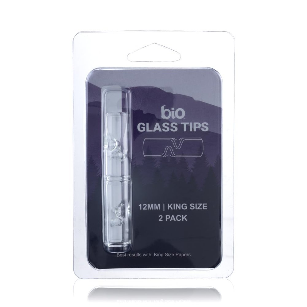 BIO Glass 'The Tube' USA 2 Poke Glass Tips - 12mm Two Poke - 2 Count